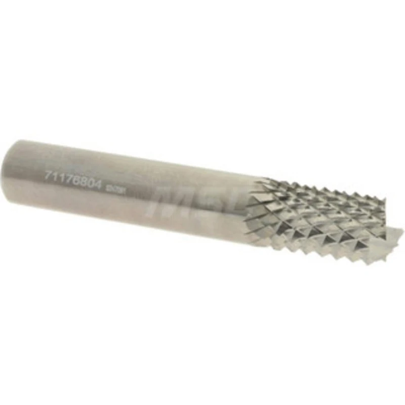 Accupro 1/2 Diam, 1 LOC, 1/2 Shank Diam, Fishtail Point Diamond-Pattern Router Bit Solid Carbide, Uncoated, 3 OAL, RH...